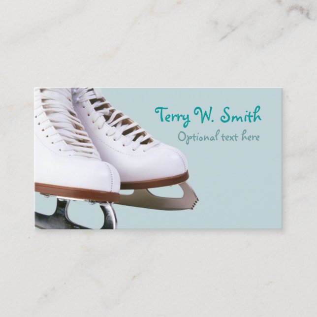 Ice Skate Business Card Visitenkarte (Vorderseite)
