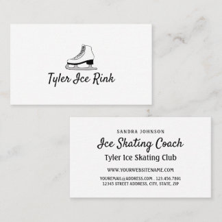 Ice-Skate-Design, Ice-Skater, Ice-Skaten-Coach Visitenkarte