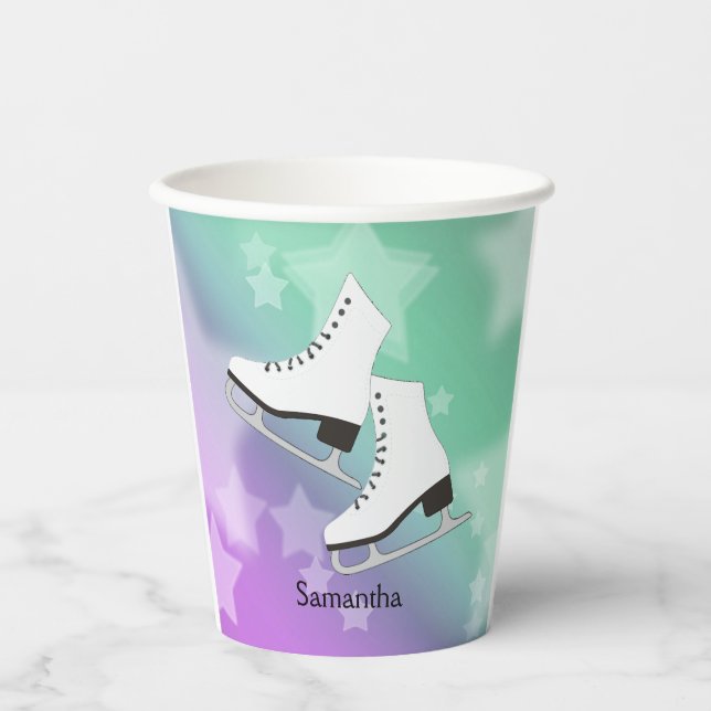 Ice-Skate gestalten Papiercup Pappbecher (Vorderseite)