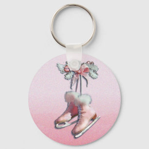 ICE-SKATE von SHARON SHARPE in PINK Schlüsselanhänger
