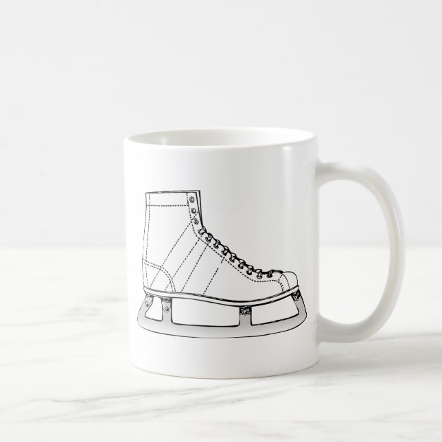 Ice-Skaten-Abbildung-Skaten Kaffeetasse (Rechts)