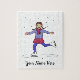 Ice Skaten Abbildung Skater Personalisiert Name