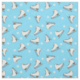 Ice Skaten Abbildung Skater Winter Blue Gemustert Stoff