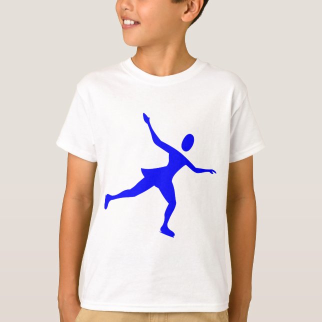 Ice Skaten - Blau T-Shirt (Vorderseite)