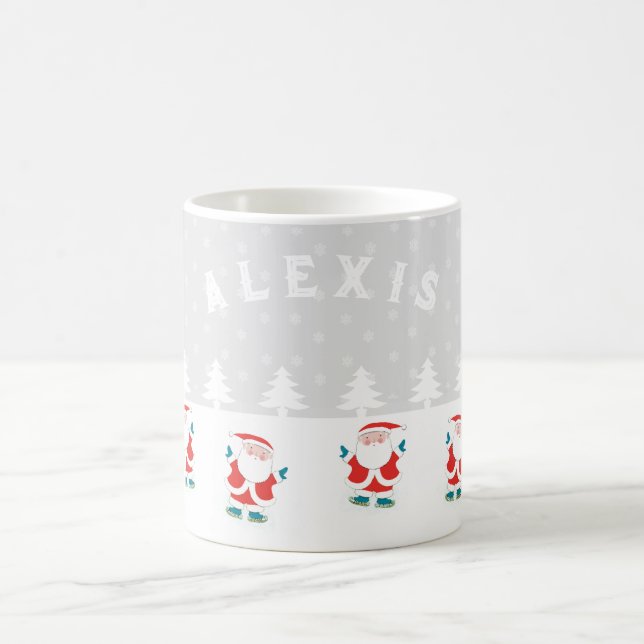 Ice Skaten Christmas Kaffeetasse (Mittel)