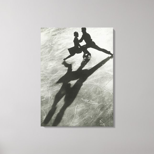 Ice Skaten Couple Leinwanddruck (Vorderseite)