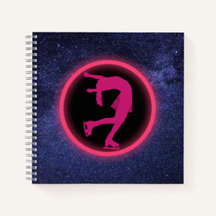 Ice Skaten Galaxy Abbildung Skaten Notizbuch