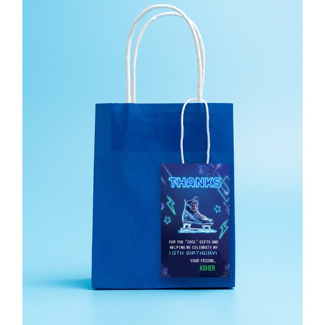 Ice-Skaten-Gastgeschenk *NUR das Geschenk-Tag* Geschenkanhänger (Von Creator hochgeladen)