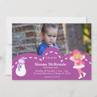 Ice Skaten Geburtstag Einladung