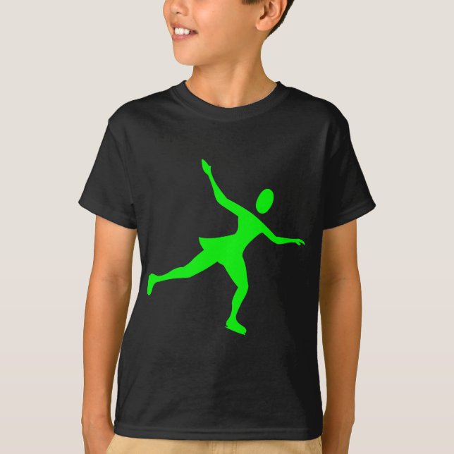 Ice Skaten - grün T-Shirt (Vorderseite)