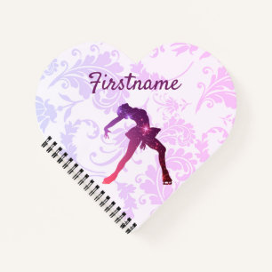 Ice Skaten Journal - Rosa Lila Skater Notizbuch