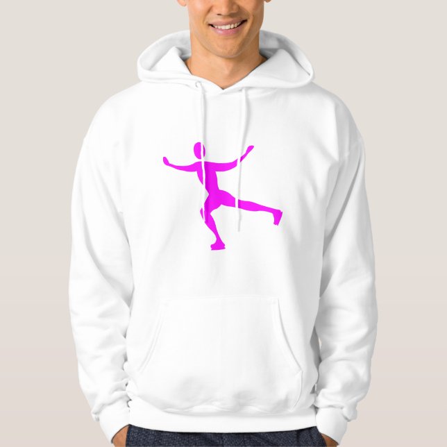 Ice Skaten - Magenta Hoodie (Vorderseite)