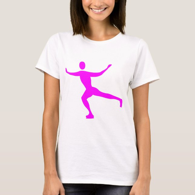 Ice Skaten - Magenta T-Shirt (Vorderseite)
