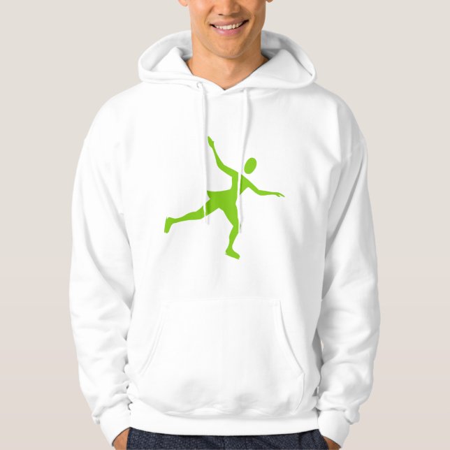Ice Skaten - Martian Green Hoodie (Vorderseite)