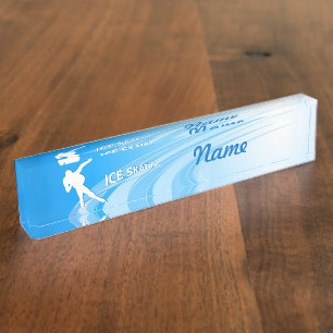 Ice Skaten Namensplakette