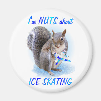 Ice Skaten Nut Magnet