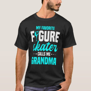 Ice Skaten Oma Skater Ice Skate Abbildung Skati T-Shirt