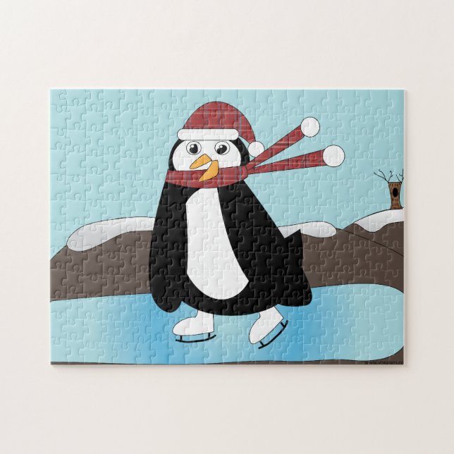 Ice Skaten Penguin (Horizontal)