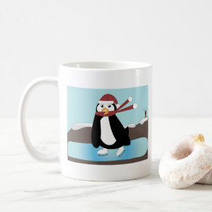 Ice Skaten Penguin Tasse