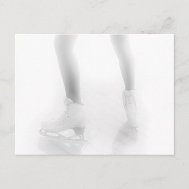 Ice Skaten Postkarte (Vorderseite)