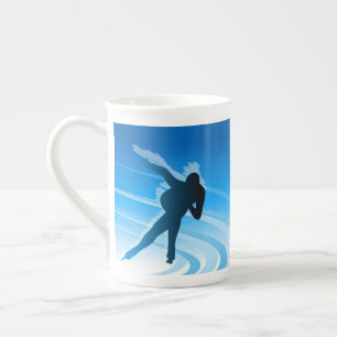 Ice Skaten Prozellantasse
