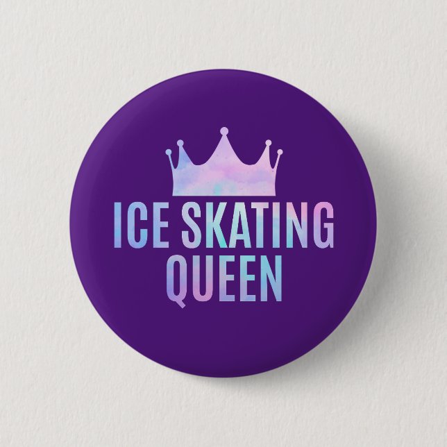 Ice Skaten Queen - Ice Skaten Lovers Button (Vorderseite)