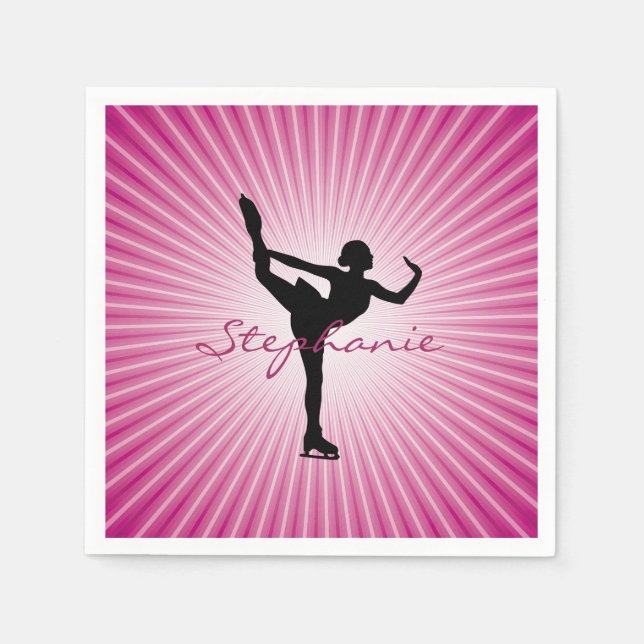 Ice Skaten/Skaten Paper Party Napkin Serviette (Vorderseite)