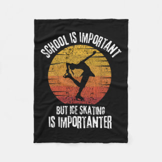 Ice Skaten Winter Sports Skate School ist wichtig Fleecedecke