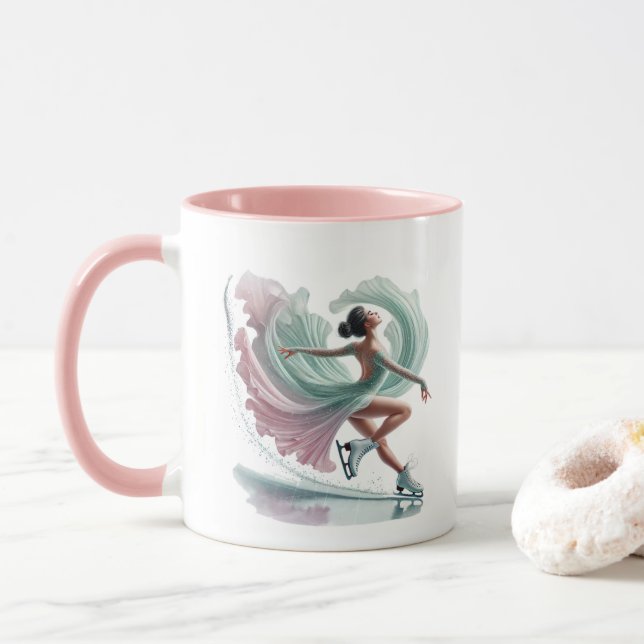 Ice Skater  Tasse (Mit Donut)