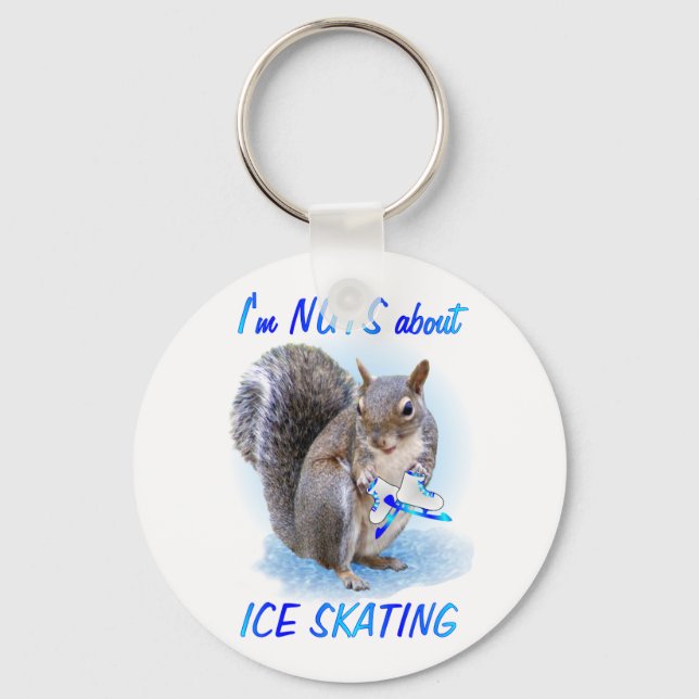 Ice Skating Nut Schlüsselanhänger (Vorderseite)