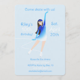 Ice Skating Party Invitation Einladung