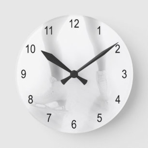 Ice skating runde wanduhr