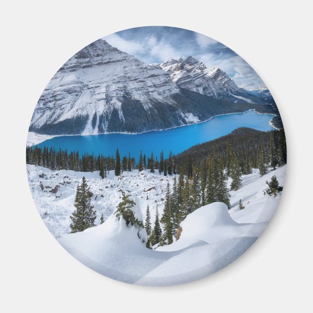 Ice & Snow | Peyto Lake, Canadian Rockies Magnet (Vorne)
