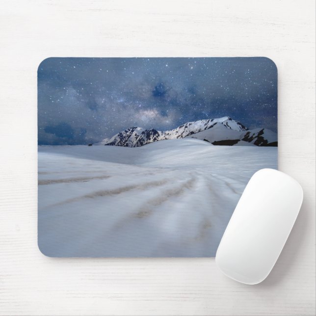 Ice & Snow | Tateyama-Kurobe, Japan Mousepad (Mit Mouse)