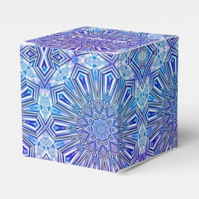 Ice Star Kaleidoskop Muster Cube Favor Box Geschenkschachtel (Vorderseite)