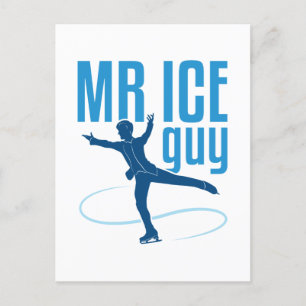 Ice Typ Abbildung Skaten Men Boys Skater Postkarte