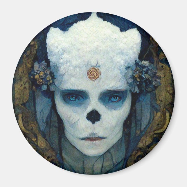 Ice Witch Fantasy Sci-Fi Kunst Magnet (Vorne)