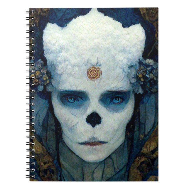 Ice Witch Fantasy Sci-Fi Kunst Notizblock (Vorderseite)
