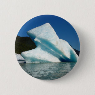 Iceberg am Mendenhall See in Alaska Button