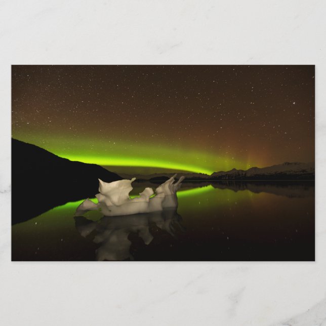 Iceberg Aurora Briefpapier (Vorderseite)