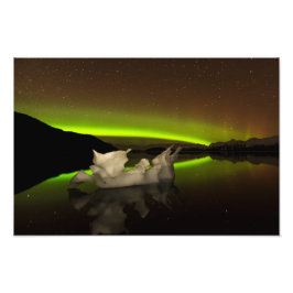 Iceberg Aurora Fotodruck