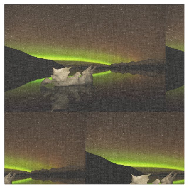 Iceberg Aurora Stoff (Nahaufnahme)