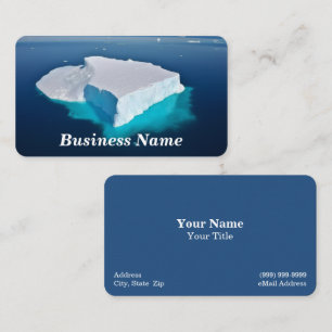 Iceberg "Clear Blue Water Business Card" Visitenkarte