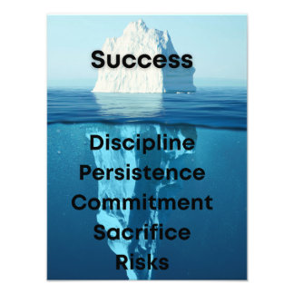 Iceberg, motivierend Inspiration Fotodruck