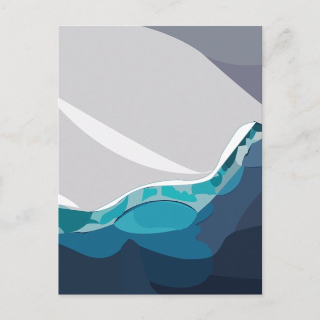 Iceberg Ocean Landscape Postkarte (Vorderseite)