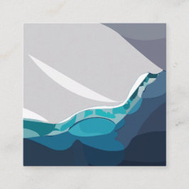 Iceberg Ocean Landscape Quadratische Visitenkarte