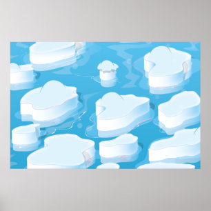 Icebergs Poster