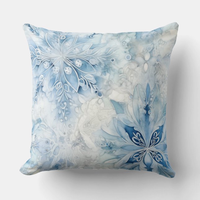 Icebound Fantasy Realm Winter Kissen (Vorderseite)