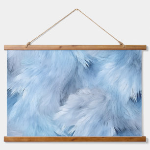 Icebound Fantasy Realm Winter Wandteppich Mit Holzrahmen