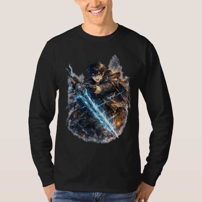 Icebound Warrior and Lightning Blade T-Shirt (Vorderseite)